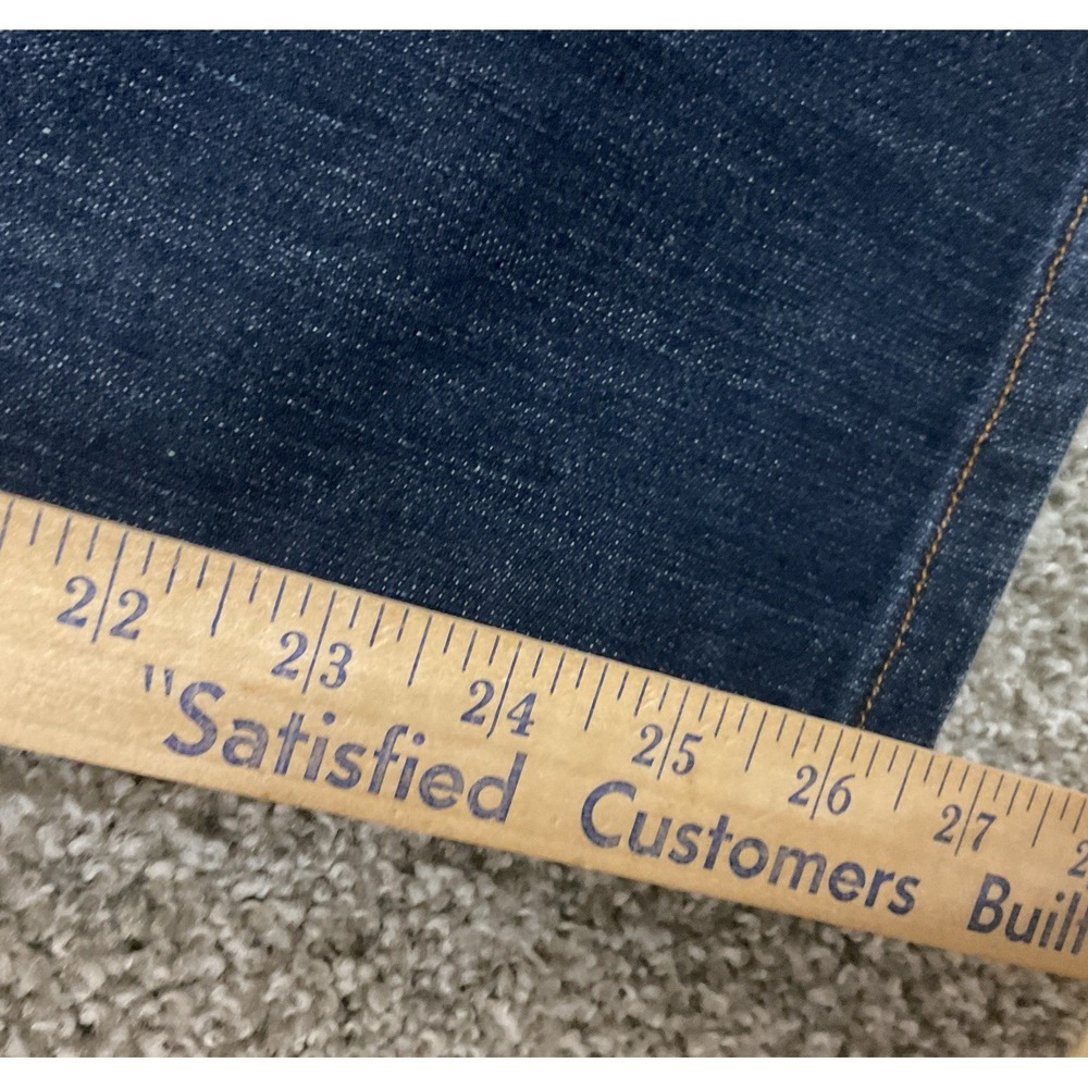 VTG Seven 7 For All Mankind Bootcut Western Rugged Jeans 32 x 26 Blue Dark Wash - Picture 15 of 16